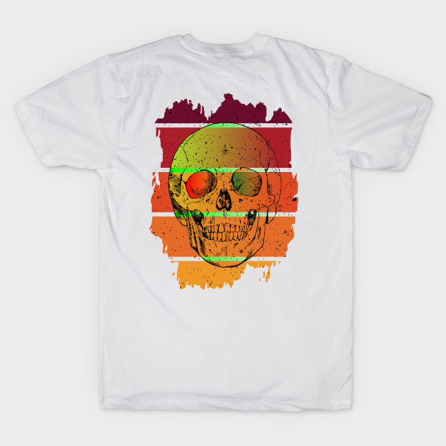 Retro Grunge Skulls by Oosters